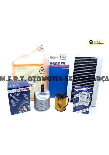 Citroen C3 Picasso 1.6 E-Hdi Komple Bakım Seti Filtre Yağ Triger Devirdaim modelleri