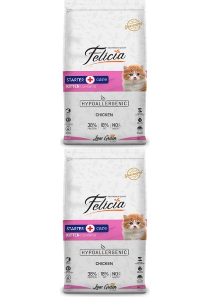 Az Tahıllı Tavuklu Yavru Kedi Maması 2 kg + 2 kg