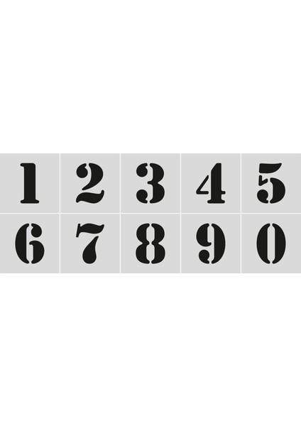 Ada Sanatsal Stencil Rakam Boyama Şablonu X018-SAYI fiyatları