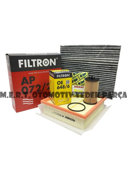 Opel Corsa D 1.2 ve 1.4 Benzinli Filtre Bakım Seti (2007-2014)