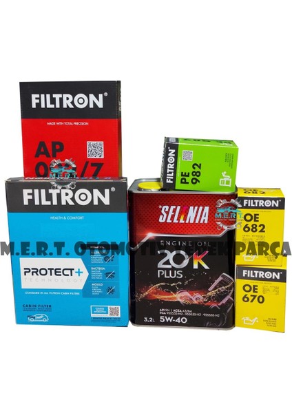 Fiat Doblo 1.3 Multijet Yağ Bakım Filtre Seti 2004-2010