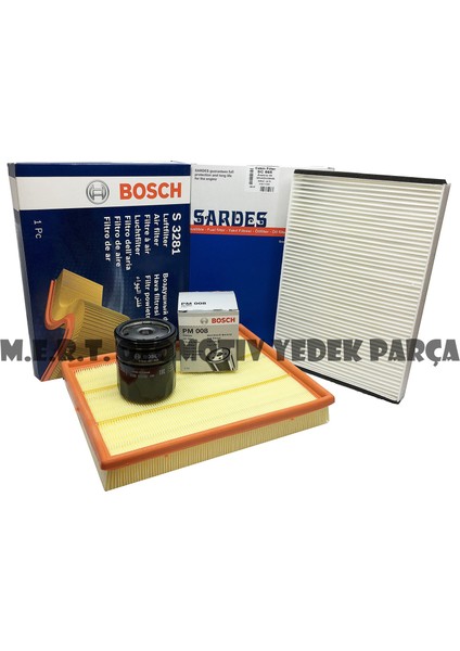 Opel Astra G 1.4 ve 1.6 Benzinli Filtre Bakım Seti