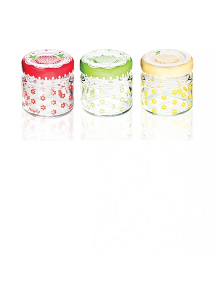 Mini Yuvarlak Saklama Kavanozu Fruit -SGM07560