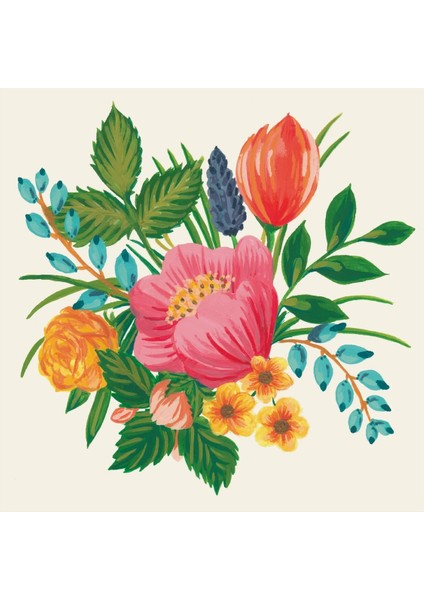 Sweet Garden Cocktail Napkin - Pack Of 20