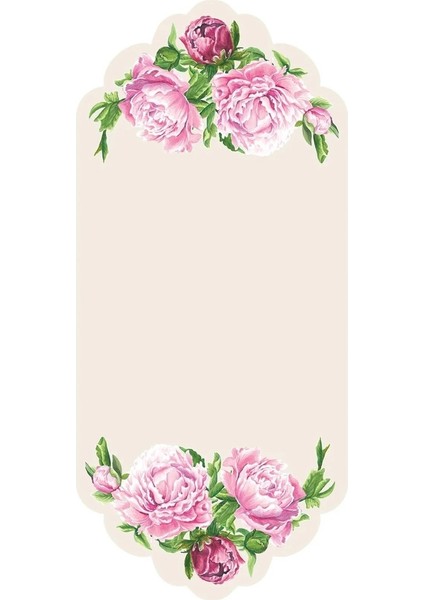 Peony Table Card - Pack Of 12