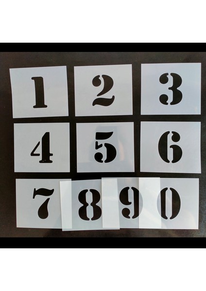 Ada Sanatsal Stencil Rakam Boyama Şablonu X006-SAYI fırsatları