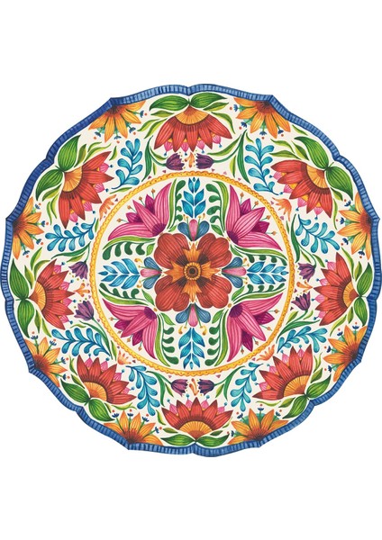 Die-Cut Fiesta Floral Placemat 12 Sheets