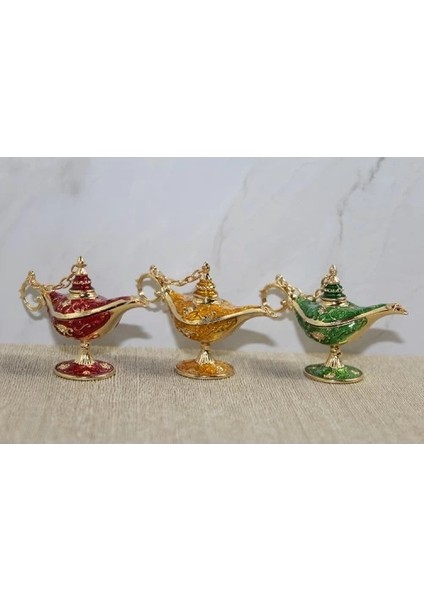 Swarovski Taşlı Minik Figür - Alaaddin'in Lambası