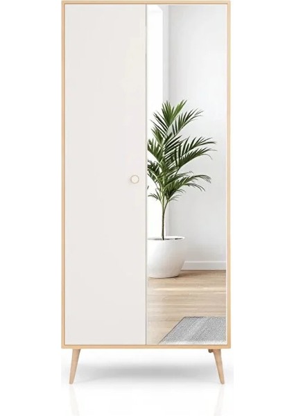 Aden Aynalı Gardırop / Elbise Dolabı / Iki Kapaklı Gardırop