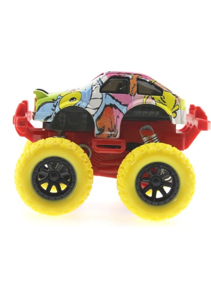 Die Cast Çizgi Film Desenli Sarı Teker Araba fırsatları