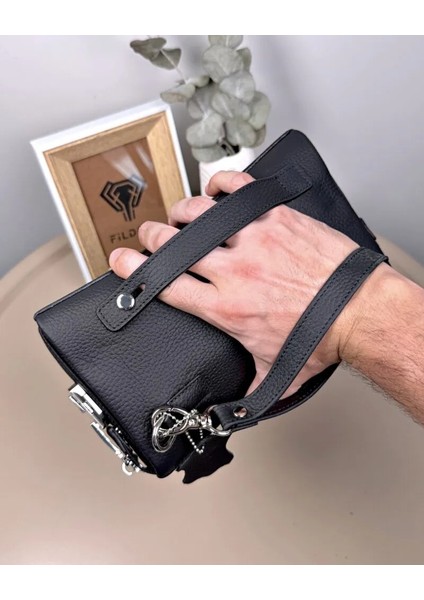 Hakiki Deri Şifreli Fermuarlı Erkek El Çantası 2105 fiyatları