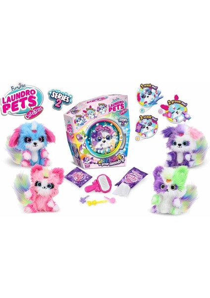1050424 Sun-Fnv-Peluş Lauındro Pets S3 Sürpriz Paket