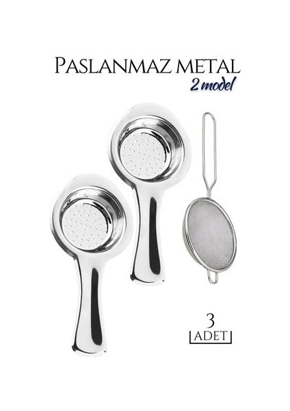 Bx 3 Lü Set Metal Çay Süzgeci Cabrera Design
