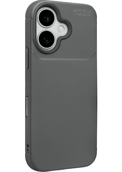 More-Tr Newface Apple Iphone 17 Auto Focus Karbon Kapak - Gri modelleri