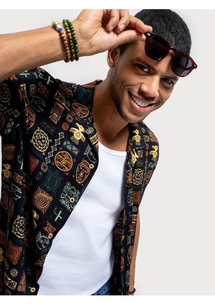 Relax Fit Erkek Gömlek K.Kol