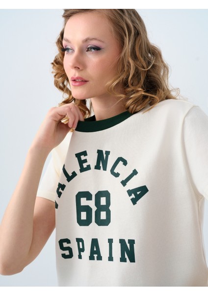 Regular Long Crop Kadın Tshirt K.kol