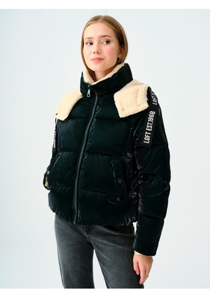 Yeşil Kadın Mont LF2037356 LF2037356004