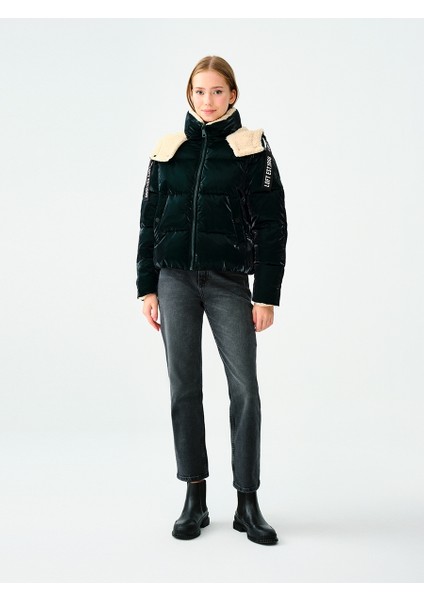 Yeşil Kadın Mont LF2037356 LF2037356004