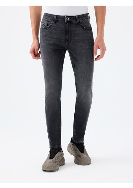 Erkek Jean Pantolon Koyu Gri LF2037012 Justin Skinny Fit