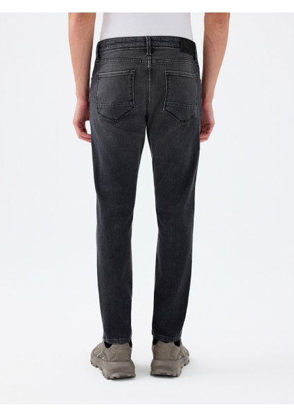 Erkek Jean Pantolon Koyu Gri LF2037012 Justin Skinny Fit