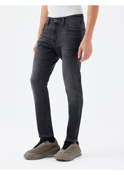 Erkek Jean Pantolon Koyu Gri LF2037012 Justin Skinny Fit