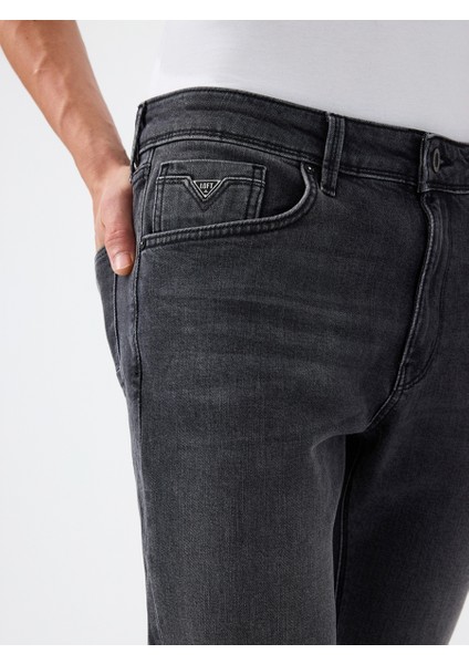 Erkek Jean Pantolon Koyu Gri LF2037012 Justin Skinny Fit