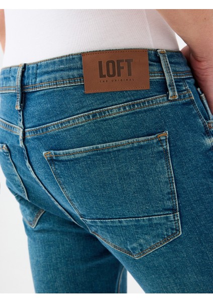 Erkek Jean Pantolon Petrol LF2037021 Justin Skinny