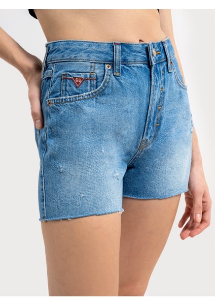 Slim Fit Kadın Şort