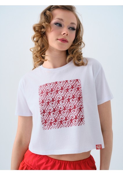 Long Crop Kadın Tshirt K.kol