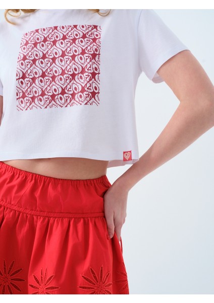 Long Crop Kadın Tshirt K.kol