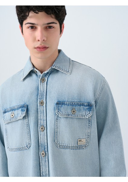 Oversize Erkek Gömlek U.kol