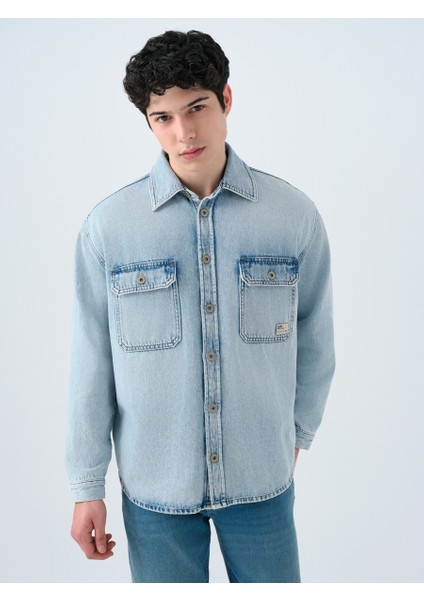 Oversize Erkek Gömlek U.kol