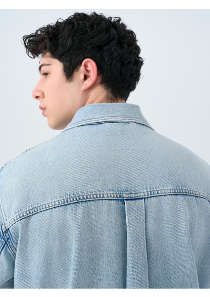 Oversize Erkek Gömlek U.kol