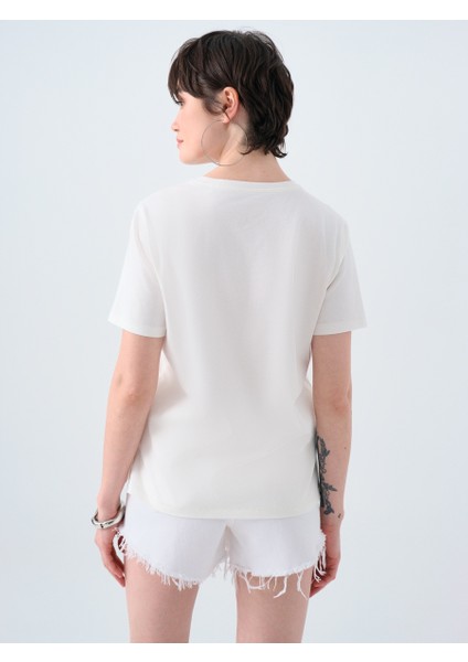 Long Crop Kadın Tshirt K.kol