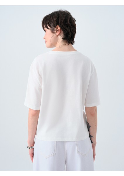 Long Crop Kadın Tshirt K.kol