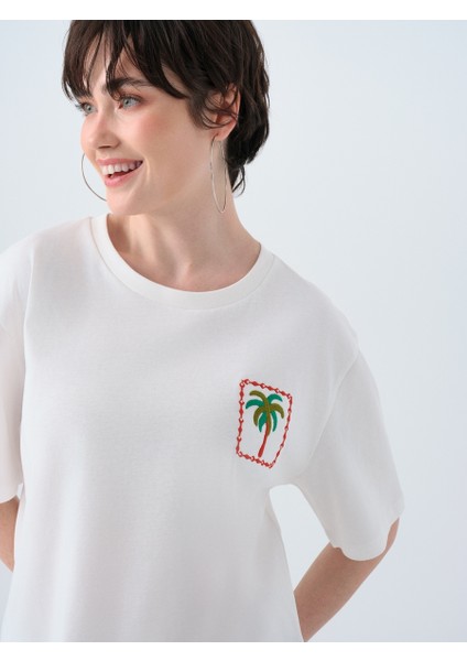 Long Crop Kadın Tshirt K.kol