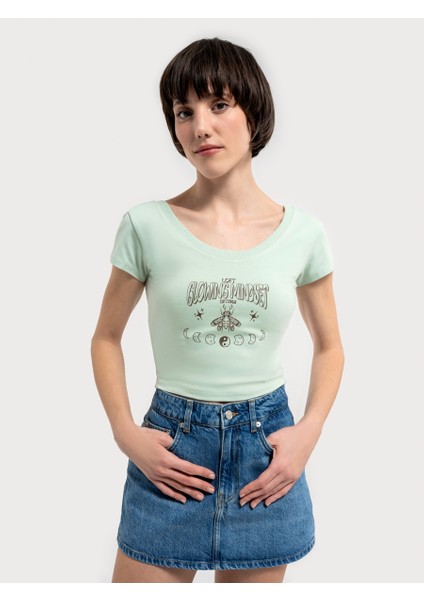 Crop Kadın Tshirt Lf2035279 Lf2035279004