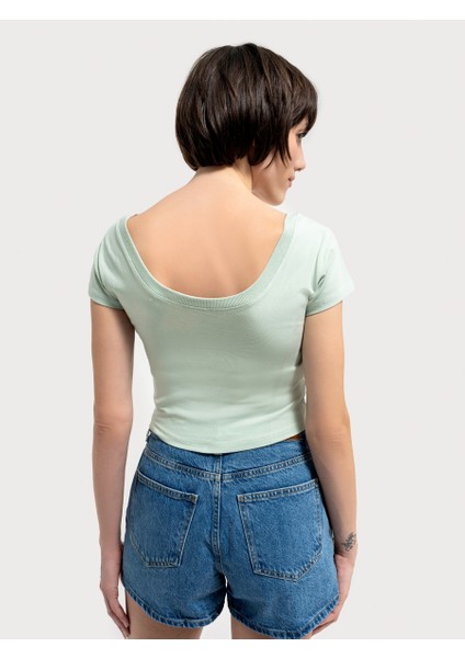 Crop Kadın Tshirt Lf2035279 Lf2035279004