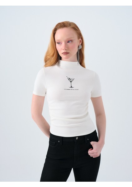 Slim Fit Kadın Tshirt K.kol