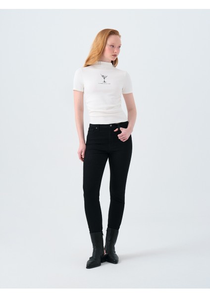 Slim Fit Kadın Tshirt K.kol