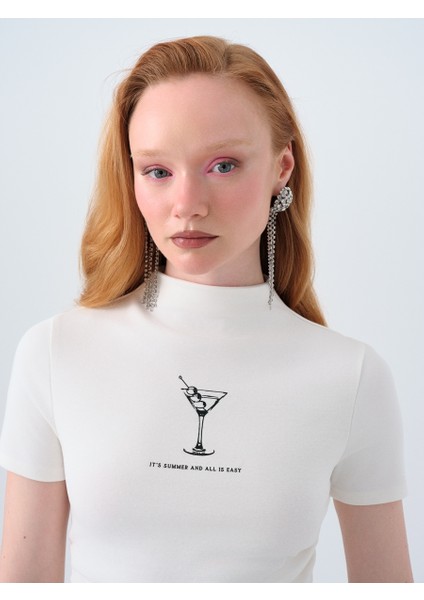 Slim Fit Kadın Tshirt K.kol