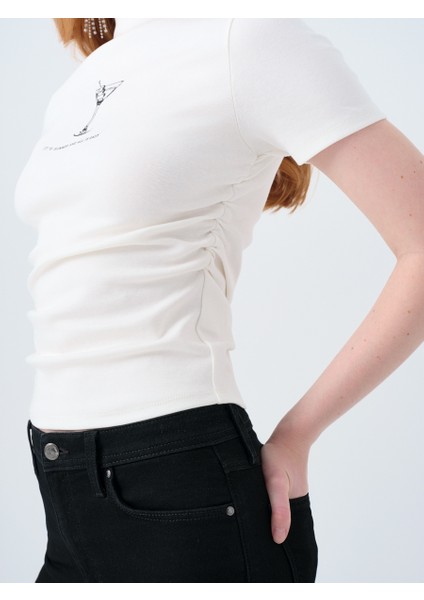 Slim Fit Kadın Tshirt K.kol