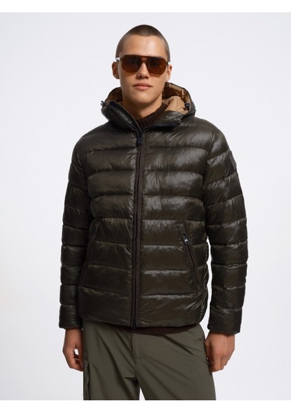 Erkek Kapüşonlu Mont