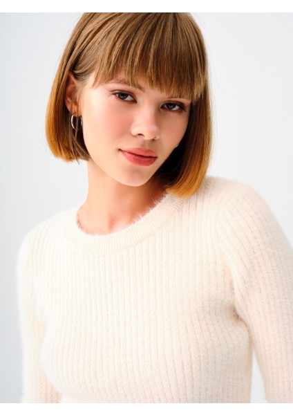 Loose Crop Kadın Kazak