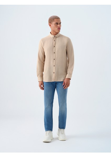 Regular Fit Erkek Gömlek U.kol