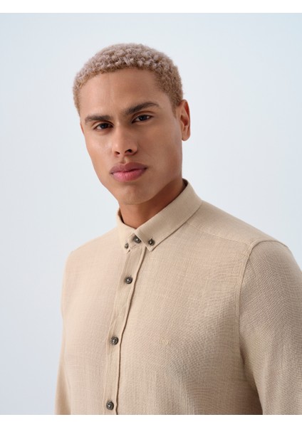 Regular Fit Erkek Gömlek U.kol