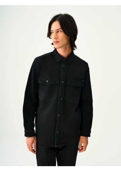 Oversize Fit Erkek Gömlek U.kol