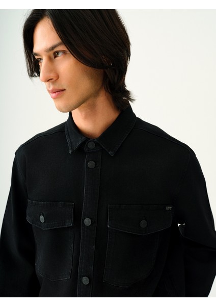 Oversize Fit Erkek Gömlek U.kol