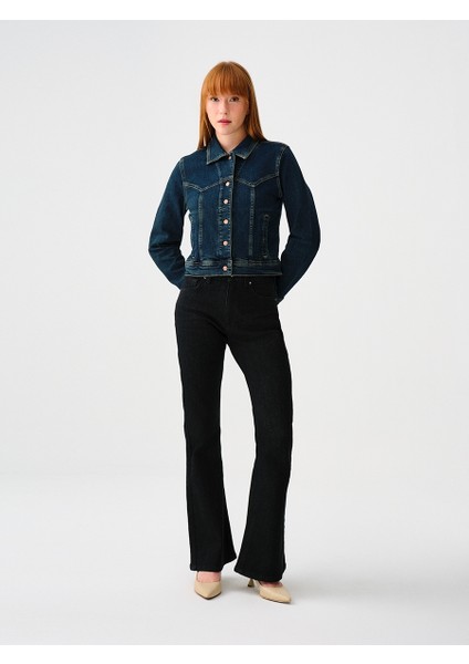 Flare Slim Fit Kadın Pantolon