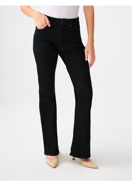 Flare Slim Fit Kadın Pantolon